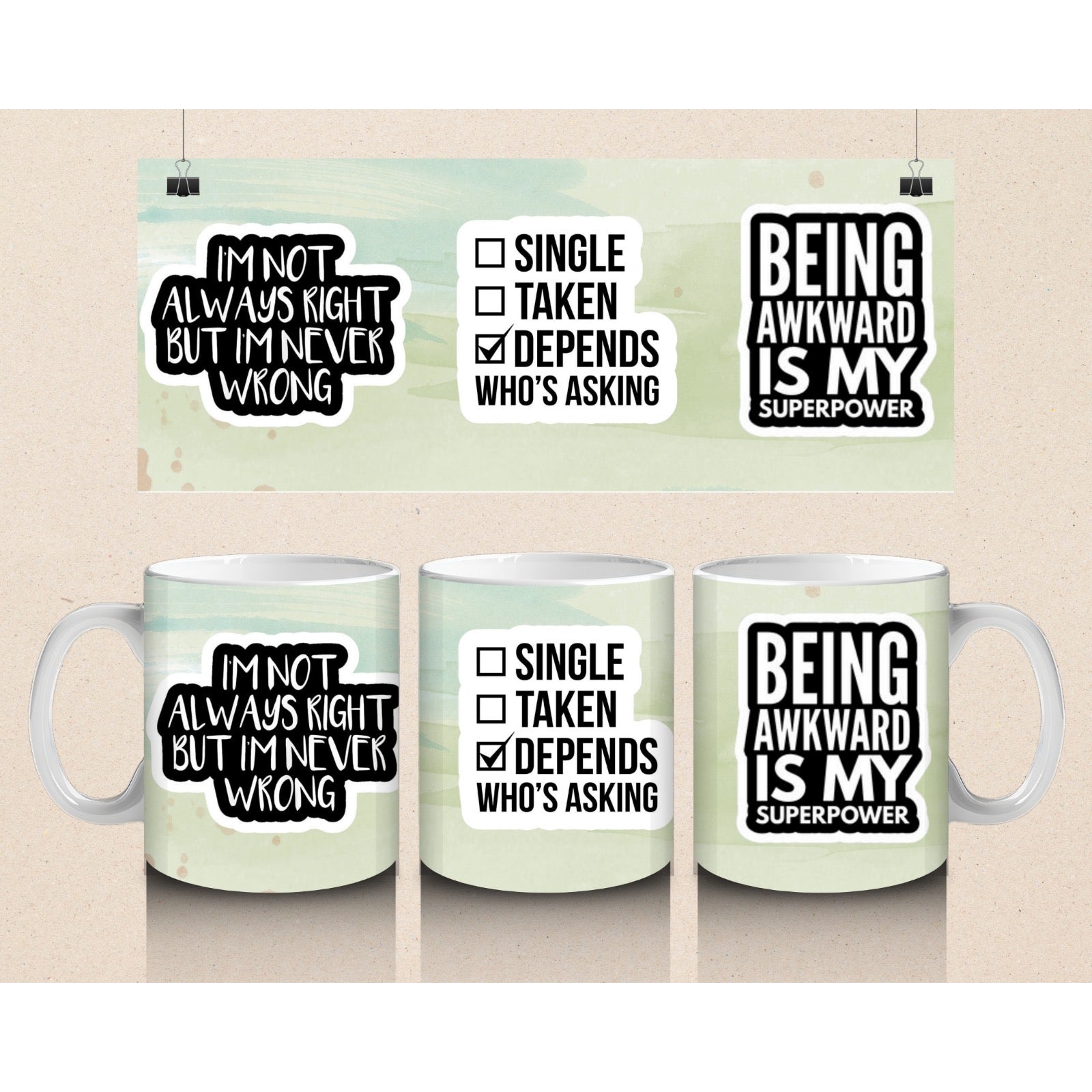 Sarcasm & Rude 11oz Mugs